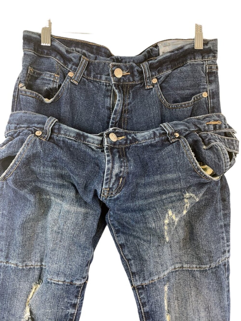 Two Percent Homme Double Waist Jeans Rare Japanese Designer Denim